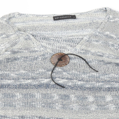Just Elegance Womens Blue   Pullover Jumper Size S