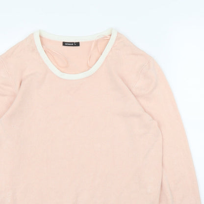 Preloved Roman Womens Pink   Pullover Jumper Size 14 - Detail