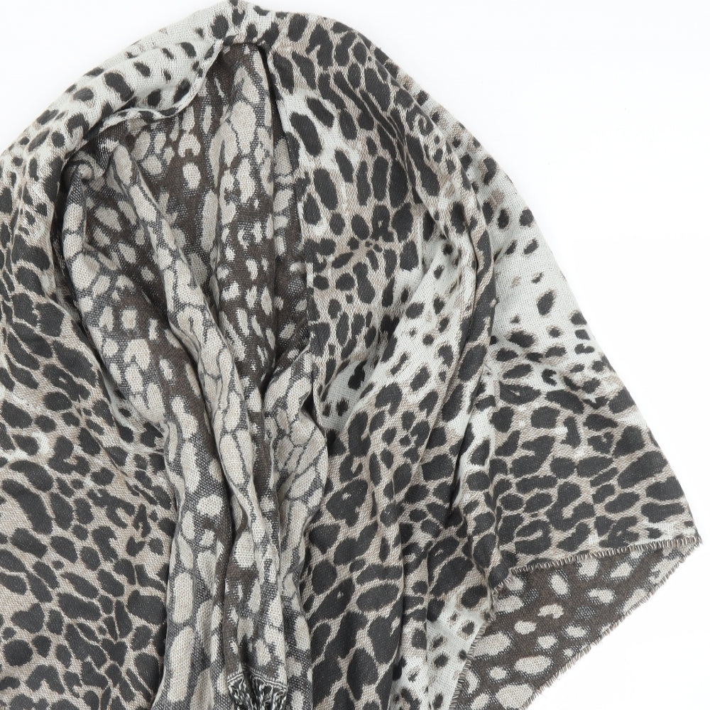 Preworn Womens Beige Animal Print  Cape Jumper One Size  - Leopard print