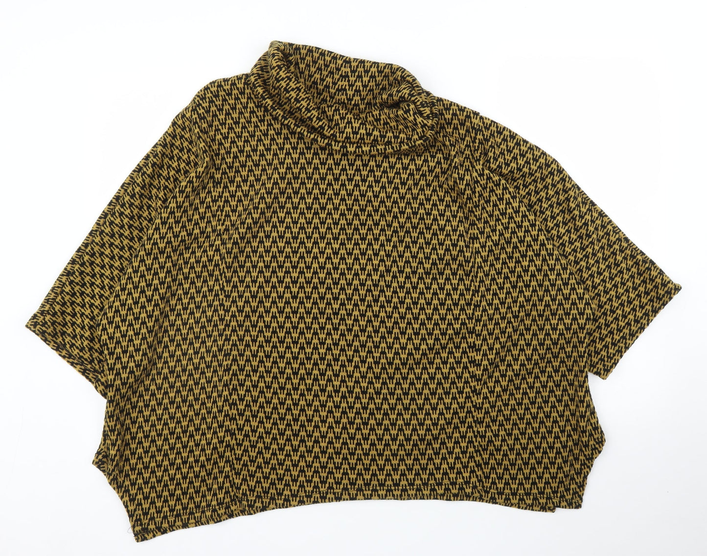 Preworn Womens Yellow Striped  Pullover Jumper One Size