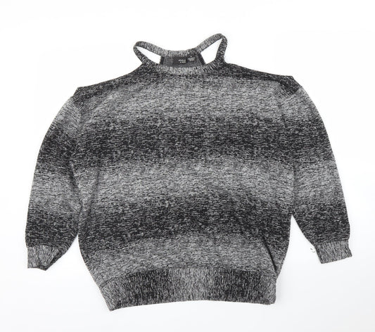 Sparkle & Fade Womens Grey   Pullover Jumper Size S