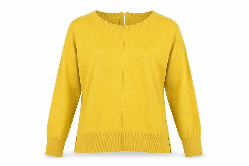 El Corte Inglés Womens Yellow  Knit Pullover Jumper Size 12