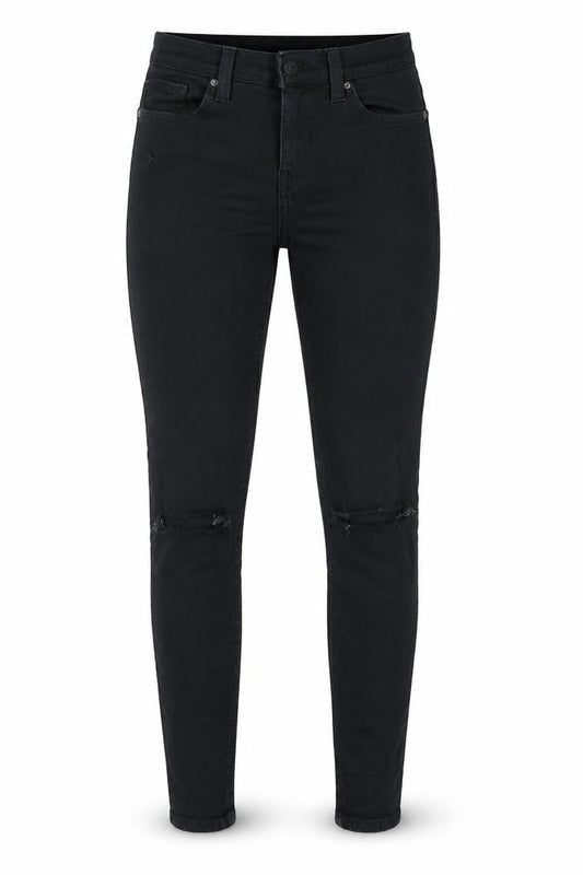 Topshop Womens Black  Denim Skinny Jeans Size 25 L26 in