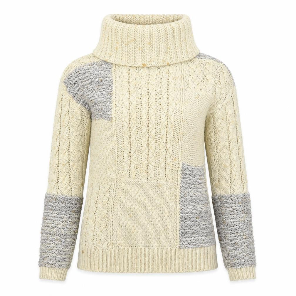 Falmer Womens Beige  Knit Pullover Jumper Size S