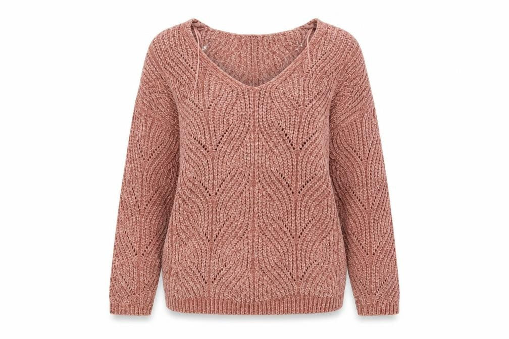 Stadivarius Womens Orange  Knit Pullover Jumper Size S