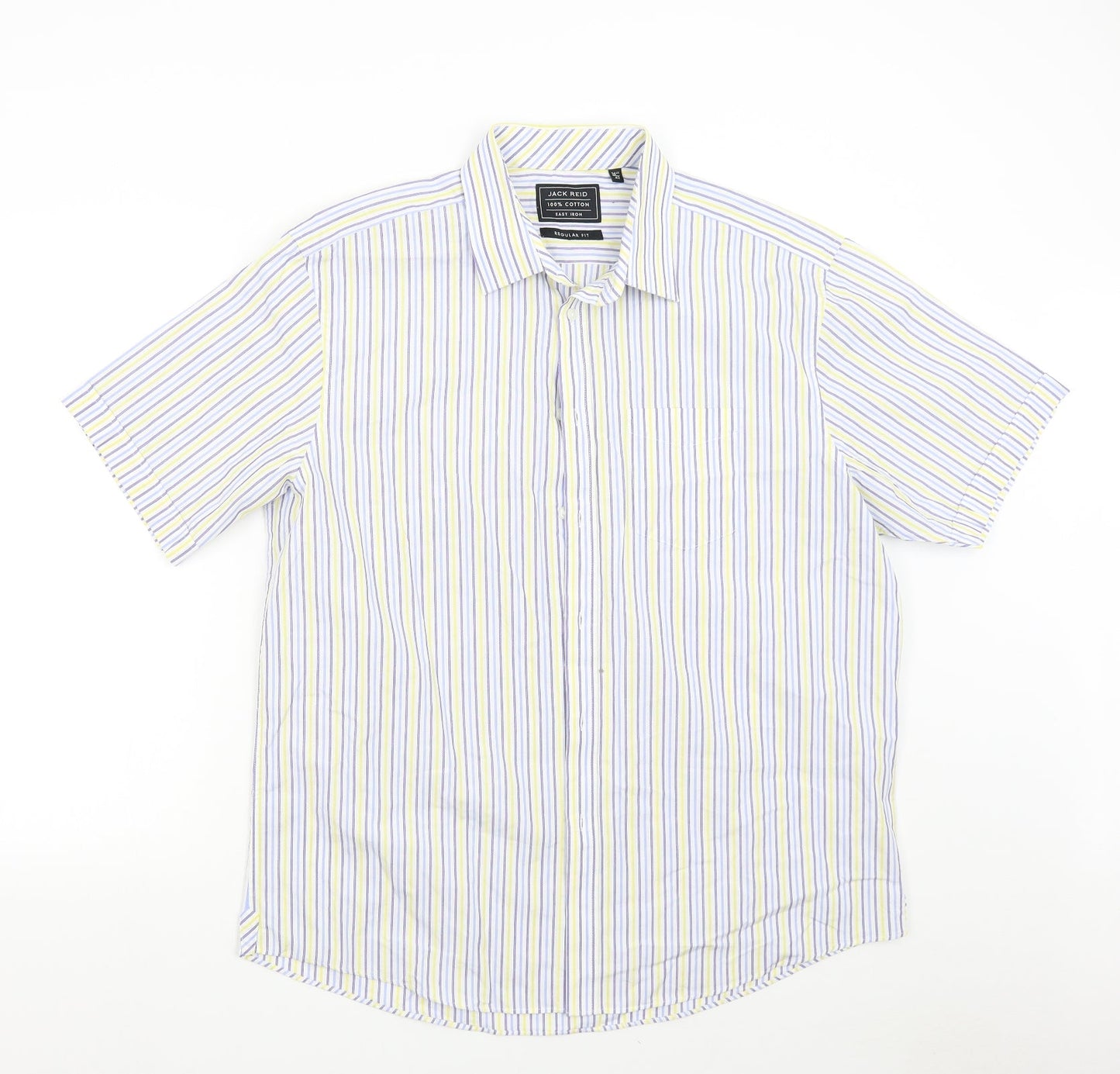 Jack Reid Womens Multicoloured Striped  Basic Button-Up Size 16