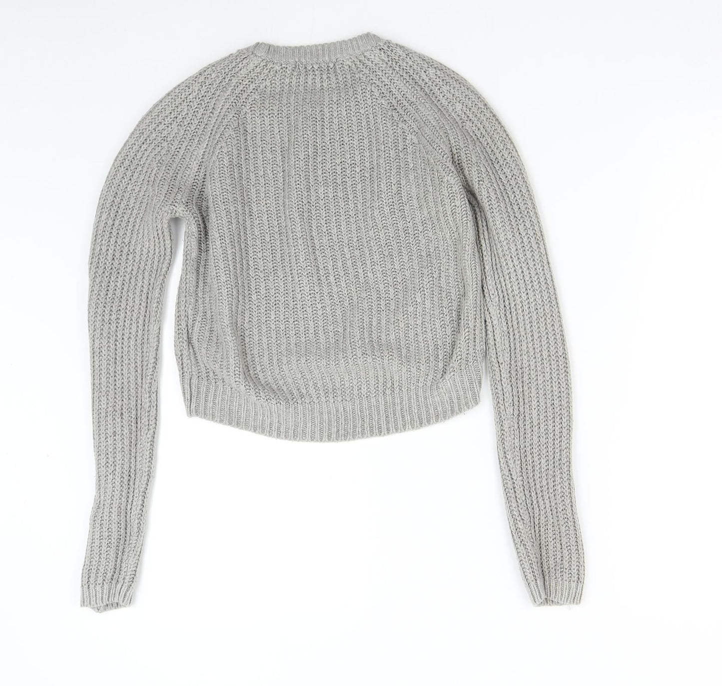 New Look Womens Grey  Knit Pullover Jumper Size 6