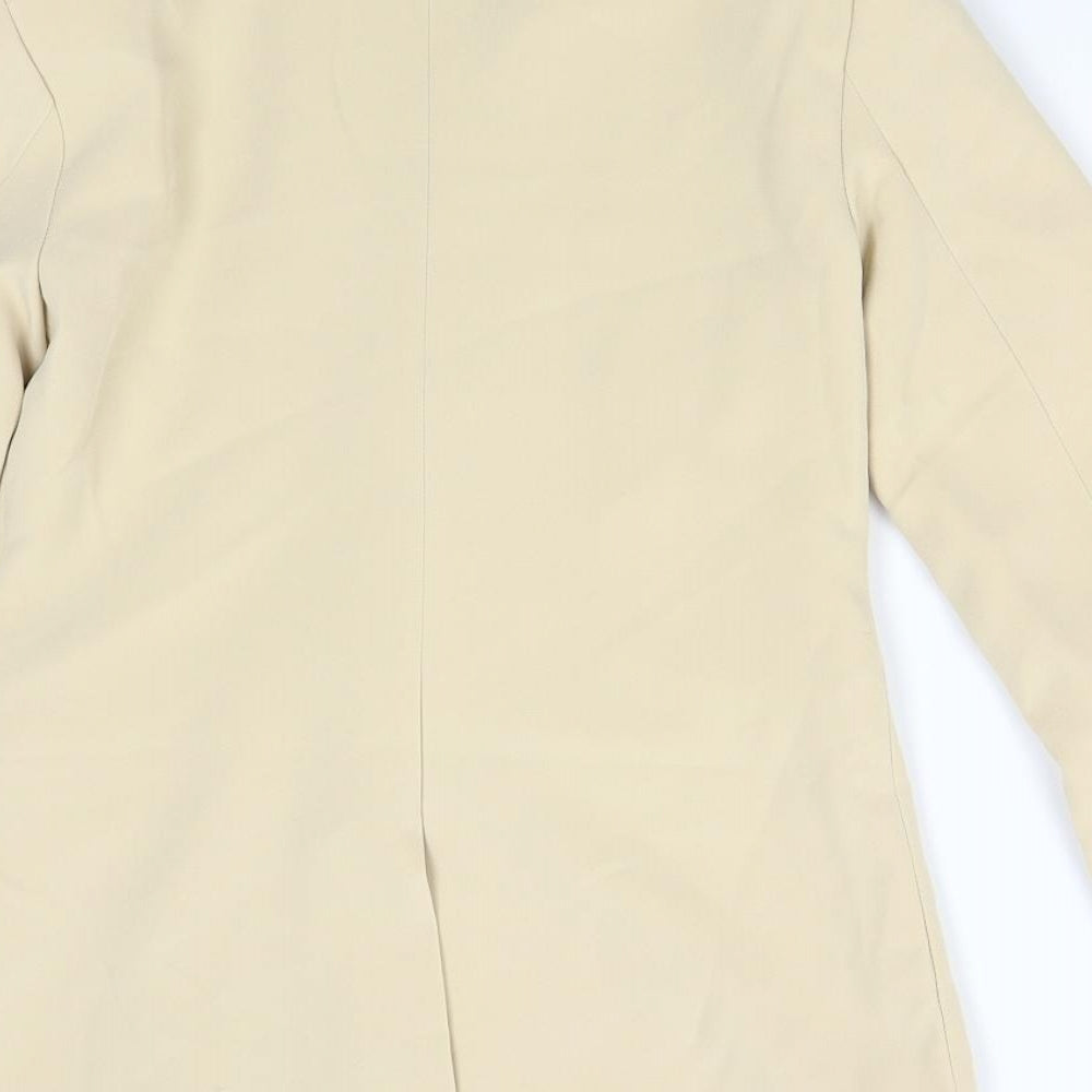 Preworn Womens Beige   Jacket Suit Jacket Size 10