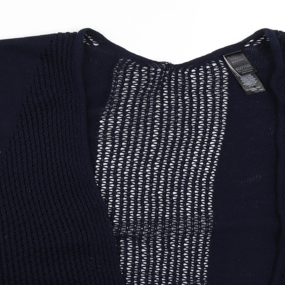 Marks and Spencer Womens Blue   Cape Jumper One Size