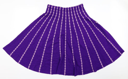 Preworn Womens Purple   Flare Skirt Size 29 in