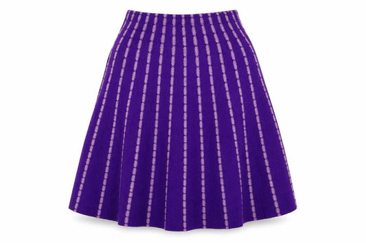 Preworn Womens Purple   Flare Skirt Size 29 in