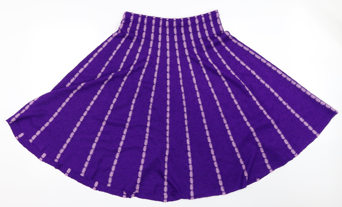 Preworn Womens Purple   Flare Skirt Size 29 in