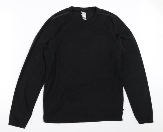 DECATHLON Mens Black  Fleece Pullover Jumper Size M