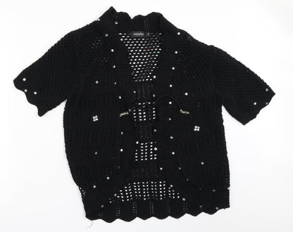 Whisper Womens Black   Cardigan Jumper Size M