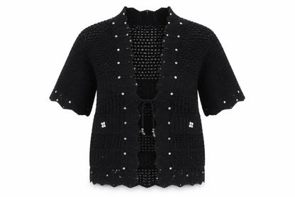 Whisper Womens Black   Cardigan Jumper Size M
