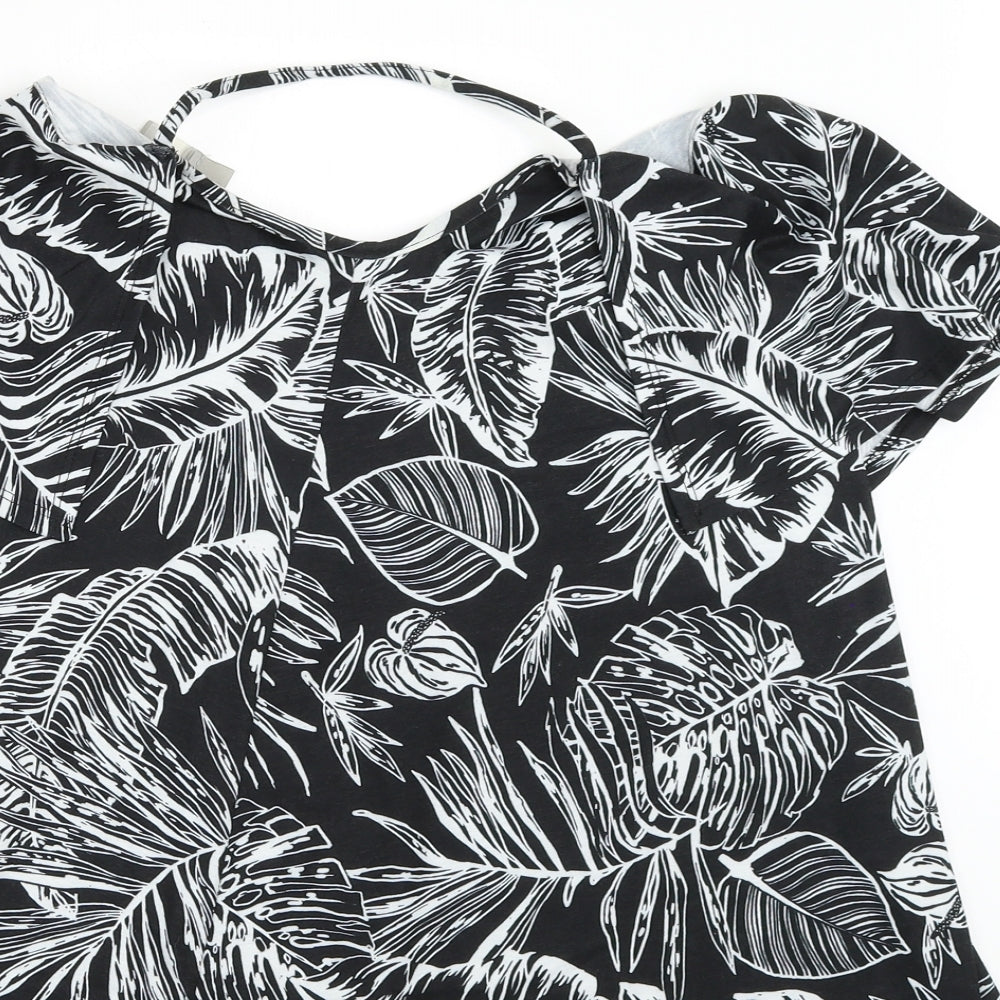 ASOS Womens Black Batik  Mini  Size 10