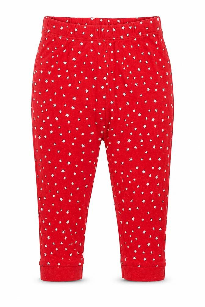 George Girls Red Solid  Capri Pyjama Pants Size 12-18 Months