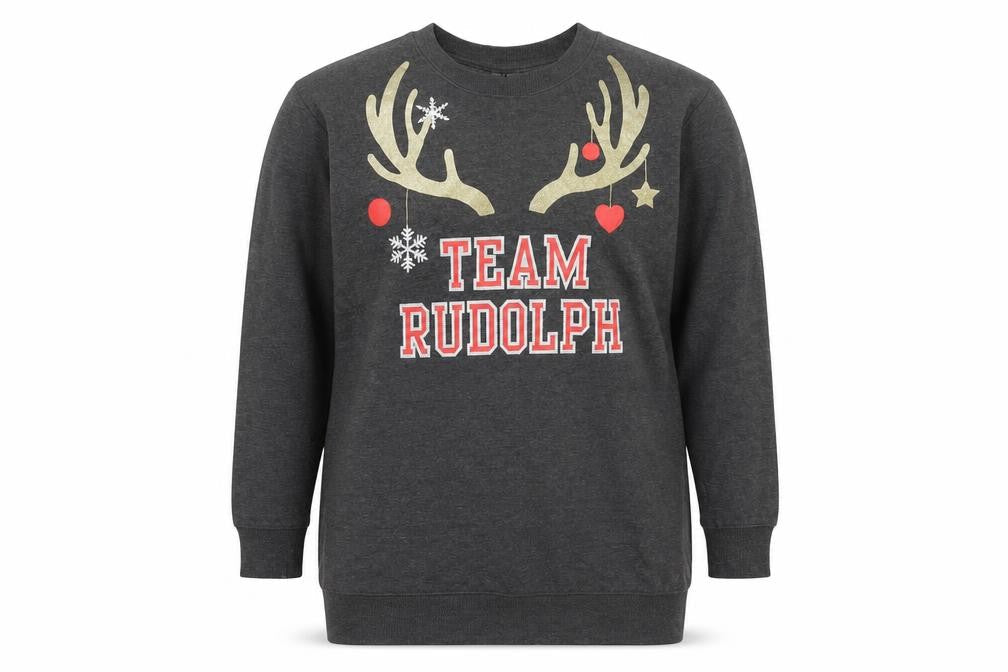 H&M Womens Grey   Pullover Sweatshirt Size XS  - christmas