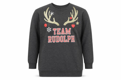 H&M Womens Grey   Pullover Sweatshirt Size XS  - christmas