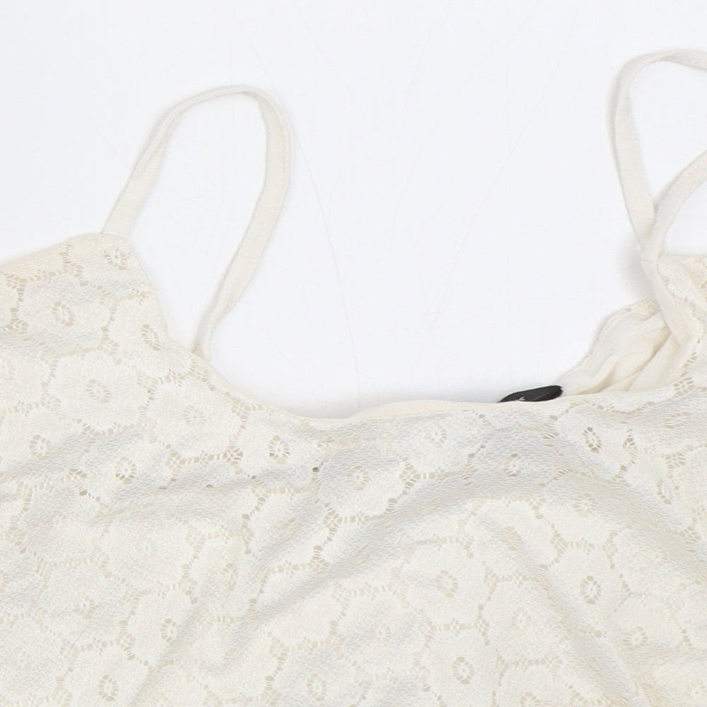 New Look Womens Ivory   Camisole Blouse Size 14