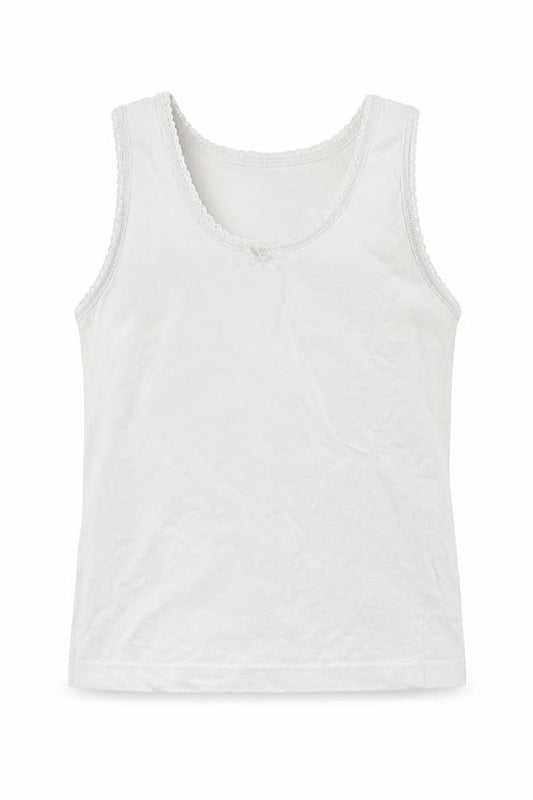 KidsOwn Girls White   Basic Tank Size 3-4 Years