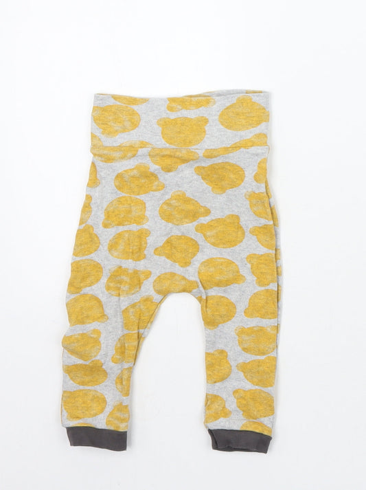 Nutmeg Baby Yellow Geometric  Sweatpants Trousers Size 9-12 Months