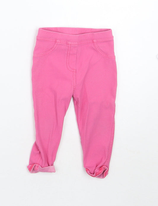 Matalan Baby Pink   Capri Trousers Size 9-12 Months