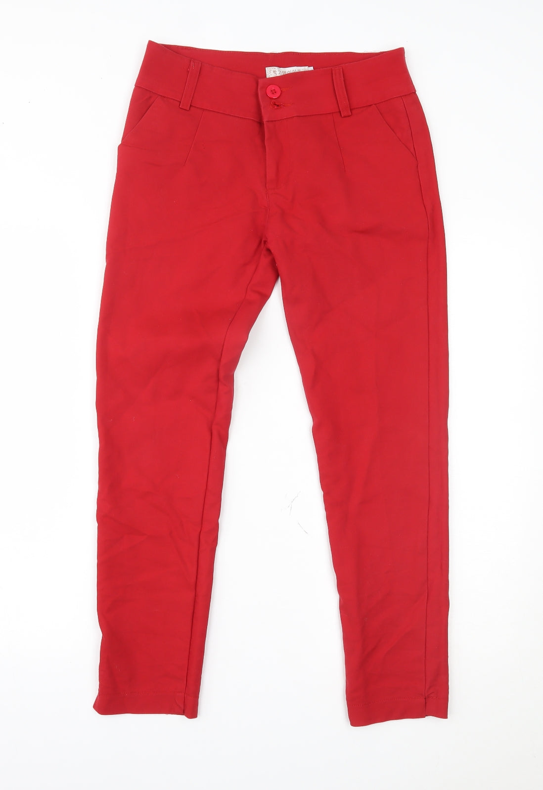 Preworn Womens Red   Trousers  Size L L26 in