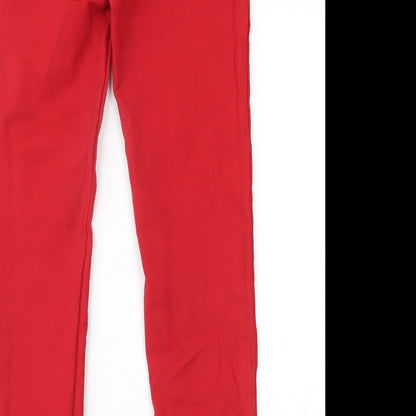 Preworn Womens Red   Trousers  Size L L26 in