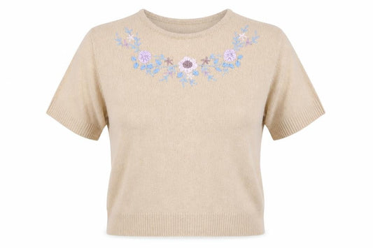 Classics Womens Beige   Basic T-Shirt Size 14