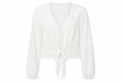 Boohoo Womens White   Basic Button-Up Size 16