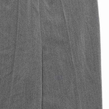 Vida Vi Womens Grey   Dress Pants Trousers Size 16 L26 in