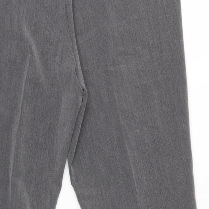 Vida Vi Womens Grey   Dress Pants Trousers Size 16 L26 in