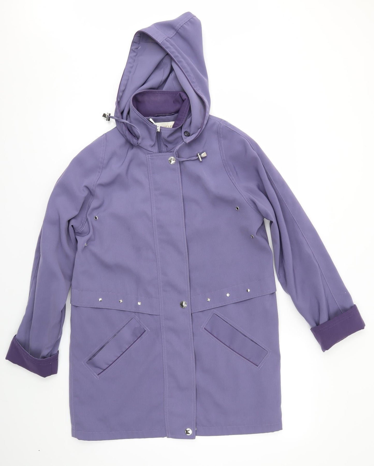 EWM Womens Purple   Overcoat Coat Size 10