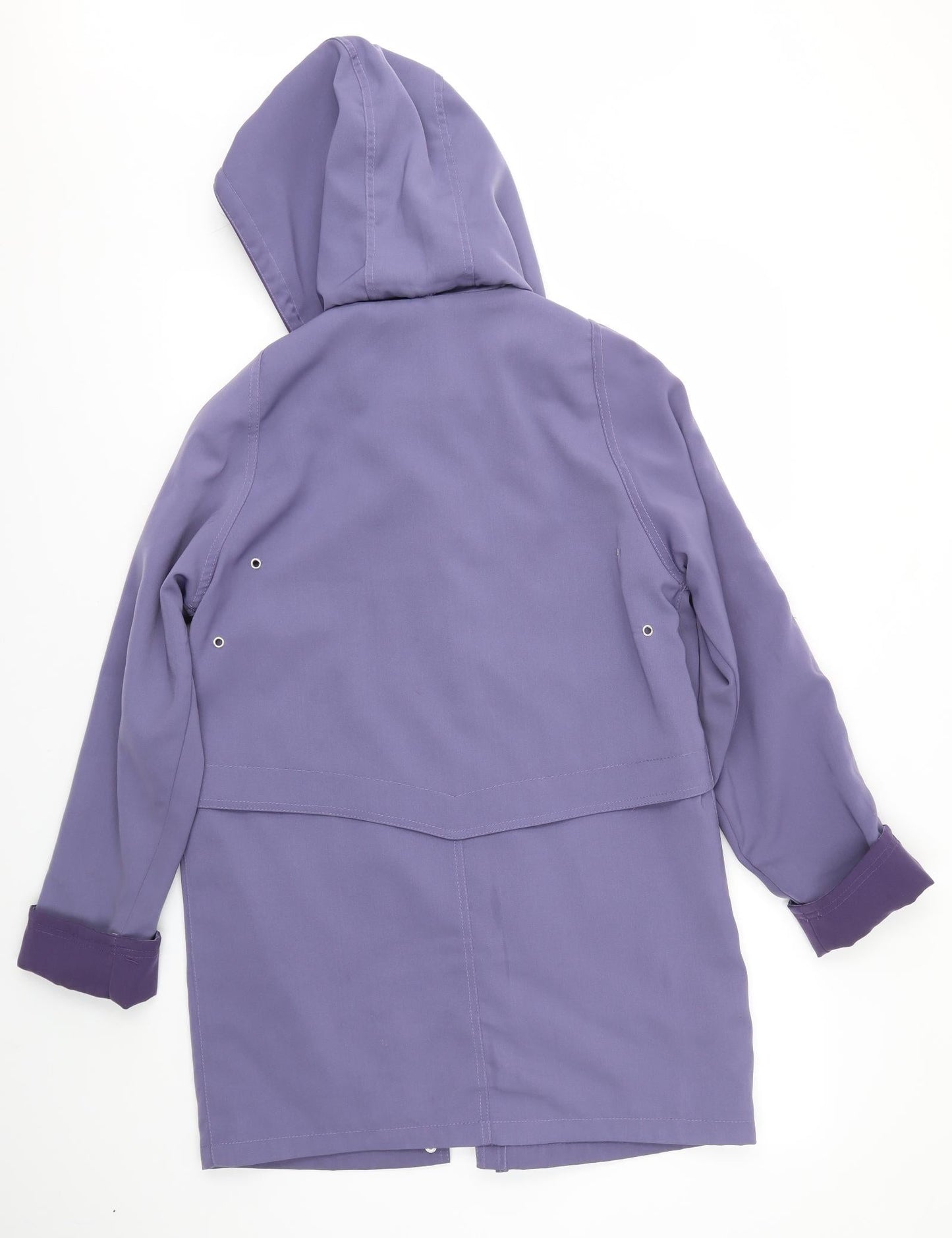 EWM Womens Purple   Overcoat Coat Size 10