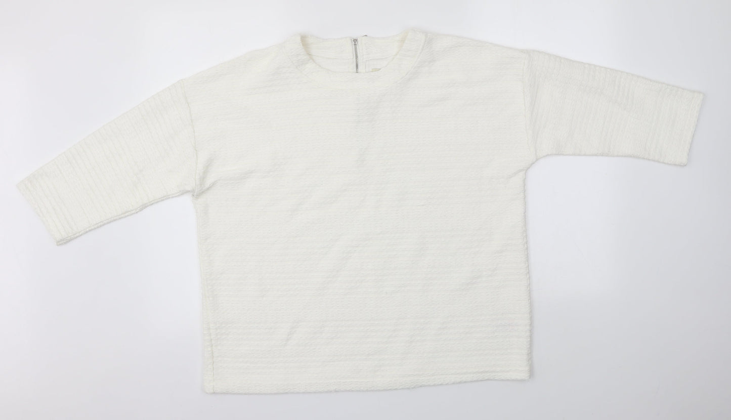Matalan Womens White   Pullover Jumper Size 16