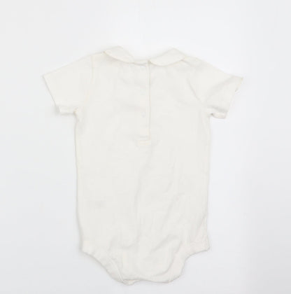 Tu Boys Ivory   Romper One-Piece Size 9-12 Months