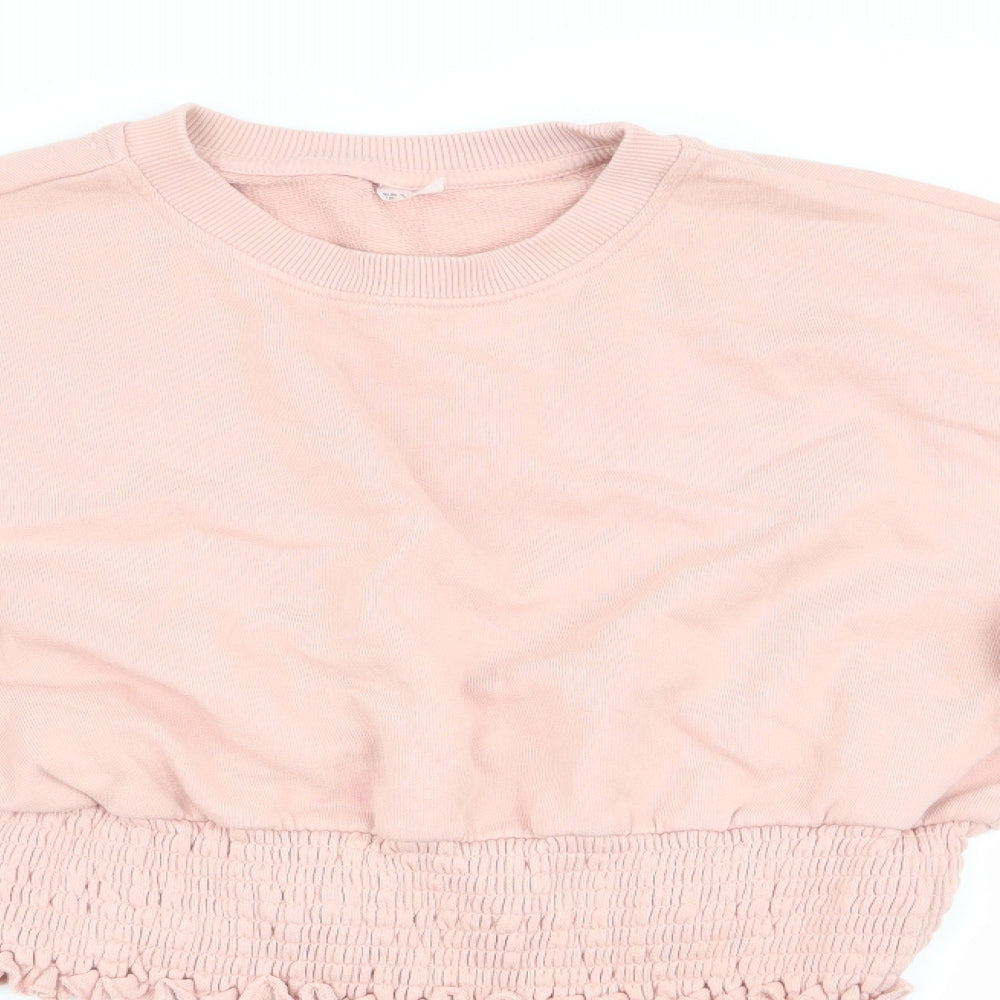 Preworn Womens Pink   Pullover Sweatshirt Size S  - Cropped
