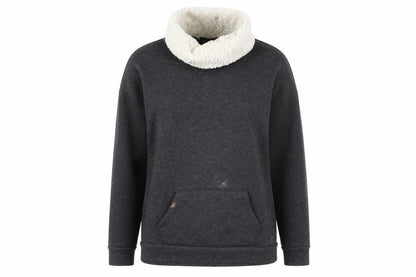Atmosphere Womens Grey   Pullover Sweatshirt Size 8  - Faux Sheep Fur Lined Neck