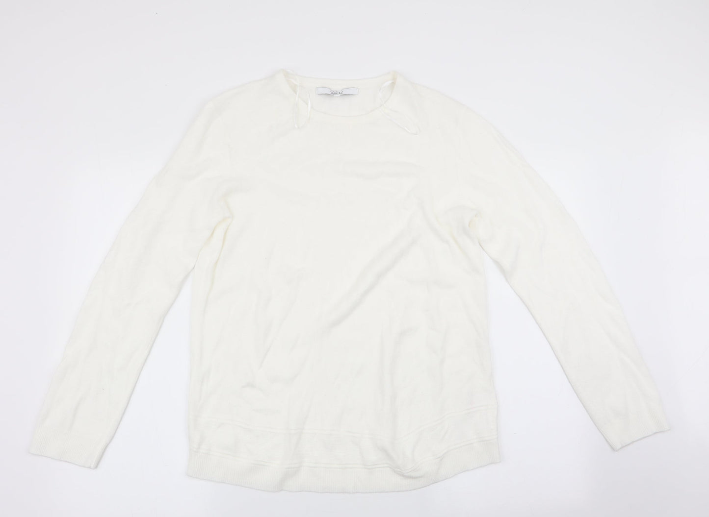 Vida Vi Womens Ivory   Pullover Jumper Size XL