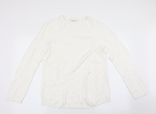 Vida Vi Womens Ivory   Pullover Jumper Size XL