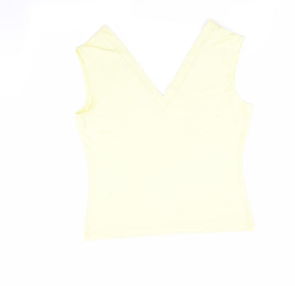 Marks & Spencer Womens Green   Basic Tank Size 12  - Lime green