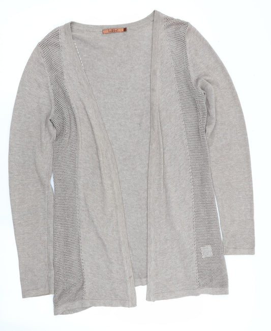Bellini Womens Brown   Cardigan Jumper Size S  - Longline Cardigan Taupe