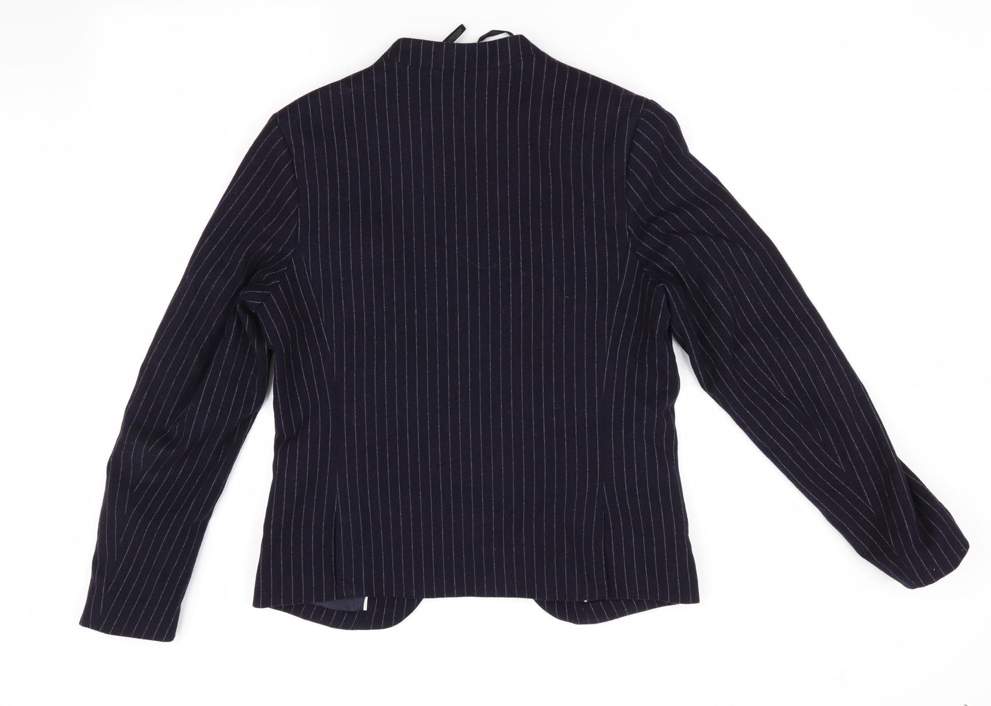 H&M Womens Blue Striped  Jacket  Size 10