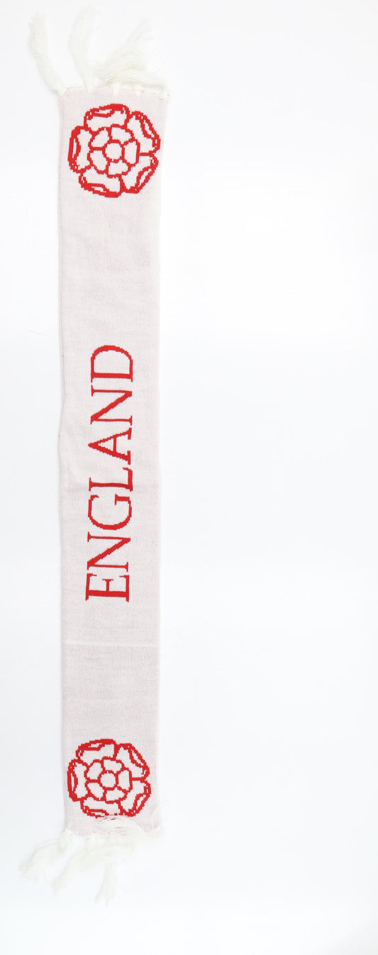 The Works Mens White   Scarf  One Size  - England
