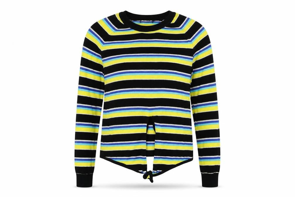 Poof Womens Multicoloured Striped  Pullover Jumper Size S