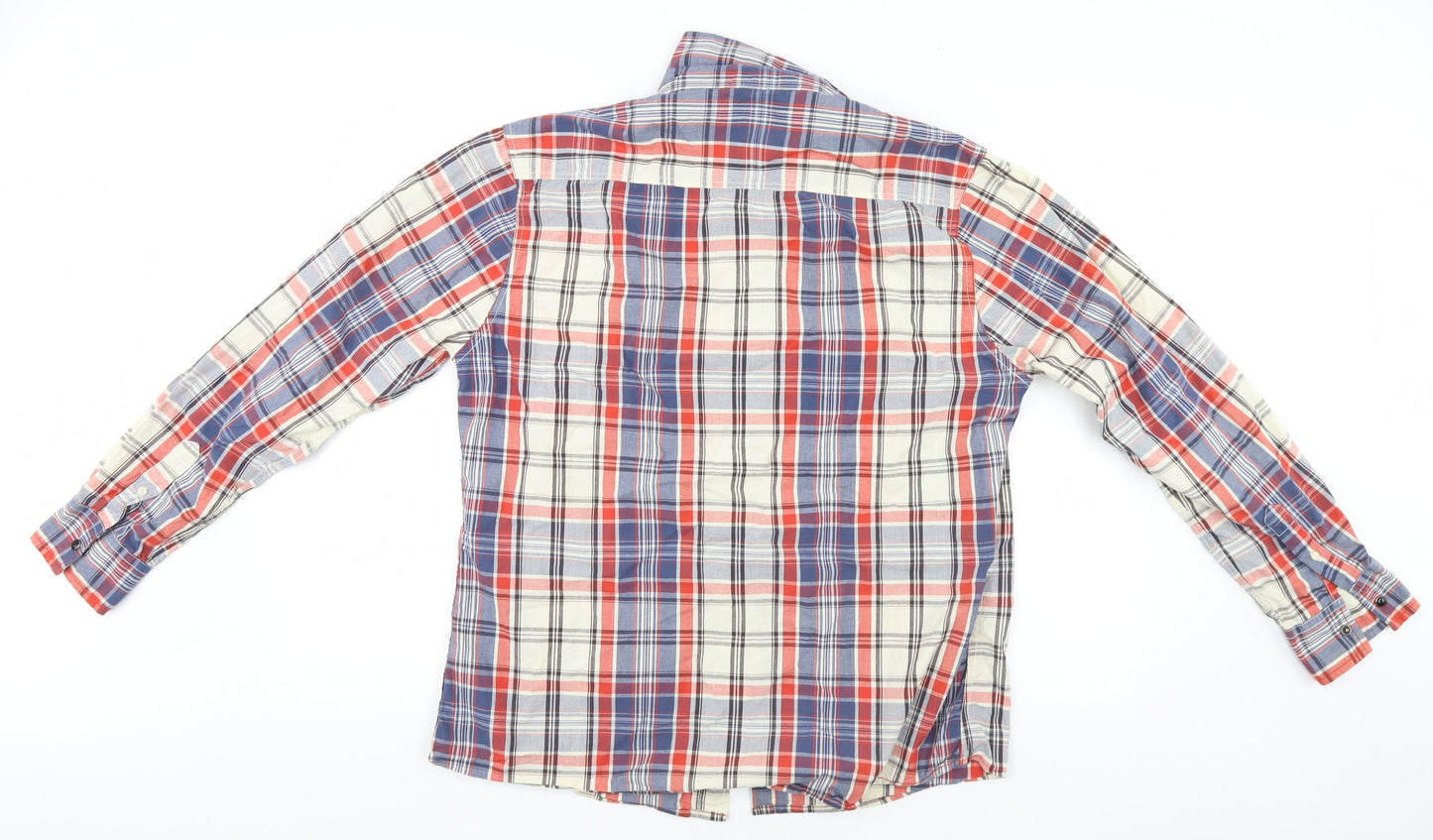 Easy Mens Multicoloured Plaid   Button-Up Size XL
