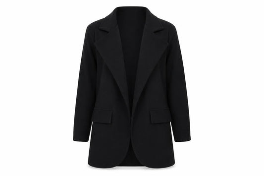 PRETTYLITTLETHING Womens Black   Overcoat Jacket Size 12