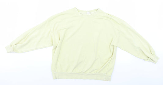 H&M Womens Yellow   Pullover Jumper Size M