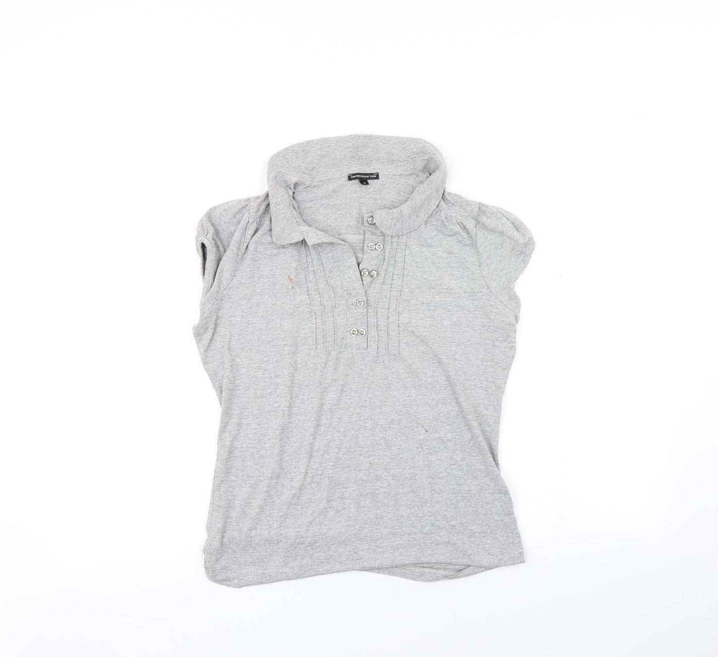 Marks and Spencer Womens Grey   Basic Polo Size 12